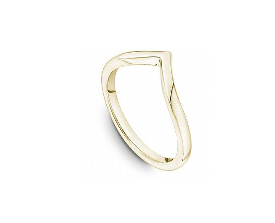 V ring gold - Gold rings - Trium Jewelry